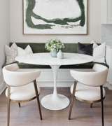 120cm Oval White Carrara Marble Dining Table