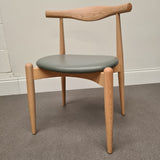 Elbow Cowhorn Style Round Dining Chair