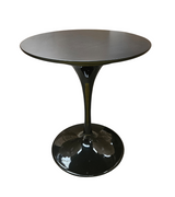 Dining Table For Two Black Wood 70cm Outlet Item