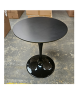 Dining Table For Two Black Wood 70cm Outlet Item
