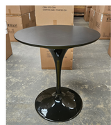 Dining Table For Two Black Wood 70cm Outlet Item