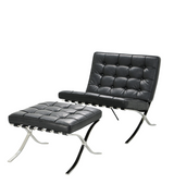 Bauhaus Pavilion Style Chair in Premium Aniline Leather