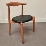 Elbow Cowhorn Style Round Dining Chair