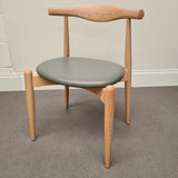 Elbow Cowhorn Style Round Dining Chair