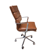 Menlo High Back Real Leather Executive Office Chair