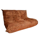 Michel Togo Style Two Seat Sofa Alcantara