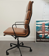 Black Frame High Back Leather Office Chair