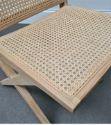 Jeanneret Style Rattan Dining Chair Solid Ash