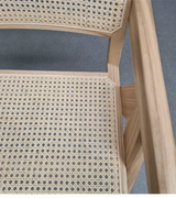 Natural Cane Armchair Solid Ash Wood