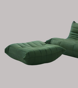 Michel Togo Style Ottoman Footstool in Alcantara