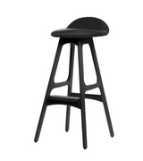 Buch Style Bar Stool 74cm Seat Height Walnut Stain
