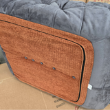 Michel Togo Style Corner Seat Chair Alcantara