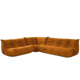 Michel Togo Style Corner Seat Chair Alcantara