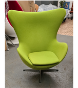 Outlet Item Cashmere Wool Arne Jacobsen Style Egg Chair