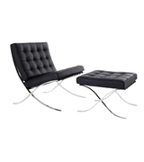 Outlet Item Barcelona Style Chair and Stool Set