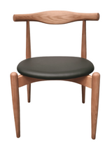 Elbow Cowhorn Style Round Dining Chair