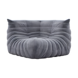 Michel Togo Style Corner Seat Chair Alcantara