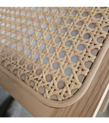 Outlet Item Rattan Bench Ottoman Jeanneret Style