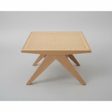 Outlet Item Rattan Bench Ottoman Jeanneret Style