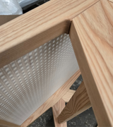 Outlet Item Rattan Bench Ottoman Jeanneret Style