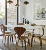 Cherner Style Dining Chair Oak or Walnut Veneer
