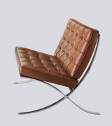 Bauhaus Pavilion Style Chair in Premium Aniline Leather