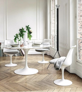 100cm Round Tulip Marble Dining Table - Onske