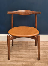 Elbow Cowhorn Style Round Dining Chair