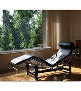 LC4 Chaise Longue Corbusier style in full leather - Onske