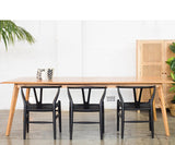 Black Ash Wishbone Style Chair - Onske