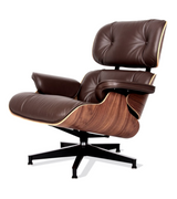 Lounge Chair and Ottoman in Aniline Leather