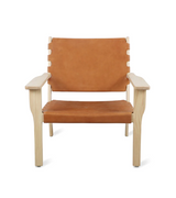 Foxhill Arm Chair in Saddle Leather
