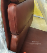Low Back Padded Leather Midcentury Style Office chair