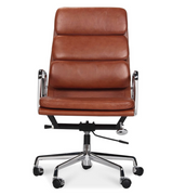 Executive Office Chair in Waxed Aniline Tan Leather - Onske