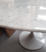 Oval Marble Tulip Table Choice of Size - Onske