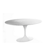 Oval Marble Tulip Table Choice of Size - Onske
