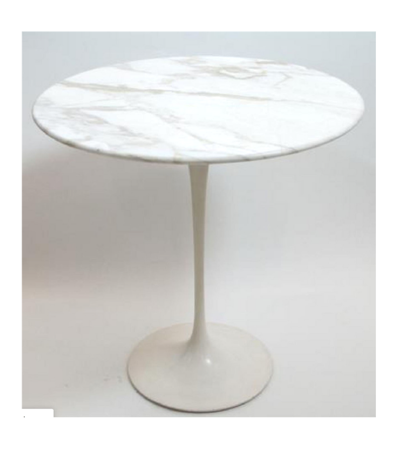 Carrara Marble Tulip Side Table Onske