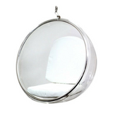 Retro Bubble Style Chair in Premium Perspex with Chain - Onske