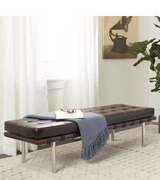 Barcelona Two Seat Bench in Premium Leather - Onske