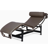 LC4 Chaise Longue Corbusier style in full leather - Onske