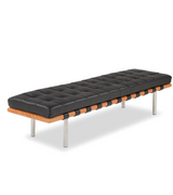 Barcelona Two Seat Bench in Premium Leather - Onske