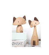 Cat Wooden Figurine