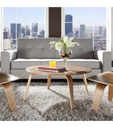 Outlet Item Round Plywood Coffee Table