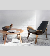 Outlet Item Round Plywood Coffee Table