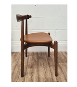 Elbow Cowhorn Style Round Dining Chair