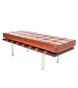 Barcelona Two Seat Bench in Premium Leather - Onske