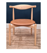 Elbow Cowhorn Style Round Dining Chair