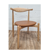 Elbow Cowhorn Style Round Dining Chair