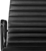 Black Frame Ribbed High Back EA Style Office Chair - Onske