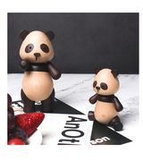 Panda Bear Wood Figurine